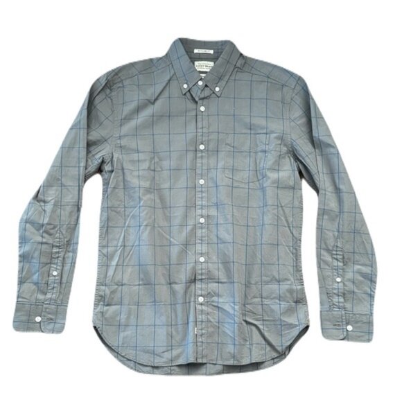 Lucky Brand Medium Gray Button Front Shirt - Picture 1 of 7